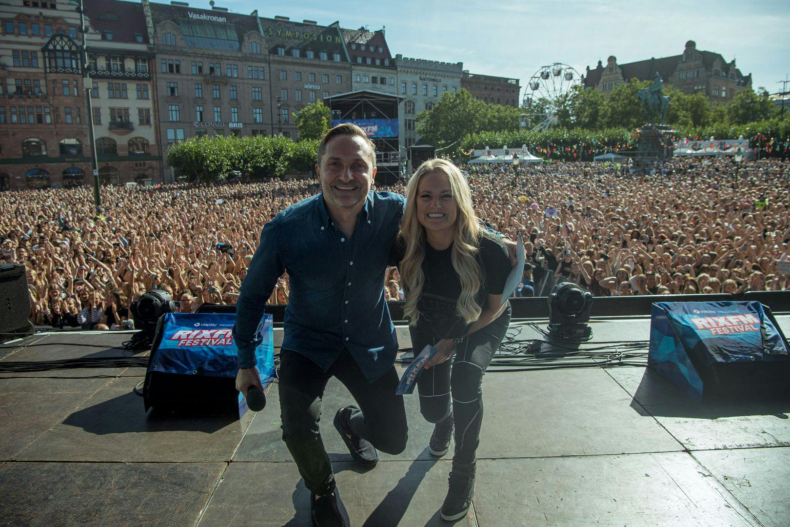 Roger och Laila under RIX FM Festival i Malmö 2023